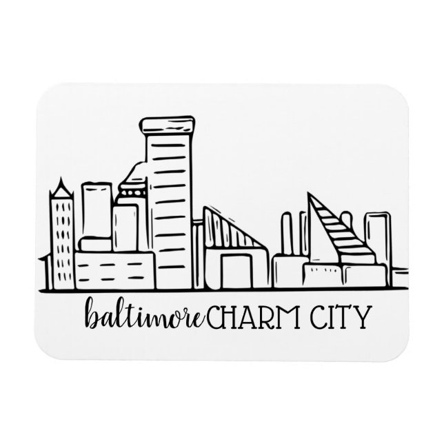 Íman Baltimore Skyline (Horizontal)