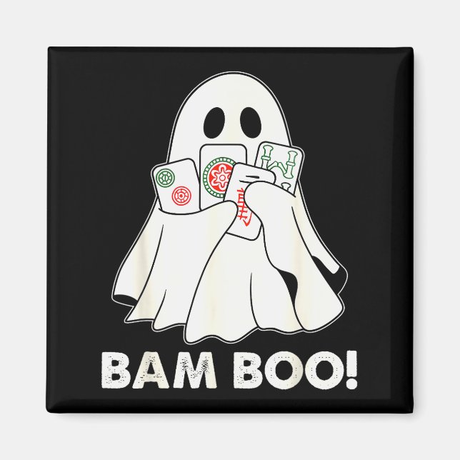 Íman Bam Boo Fantasma de Halloween Jogo de Mahjong Fant (Frente)