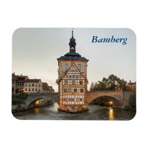 Íman Bamberg Old Town Hall e Obere Bridge