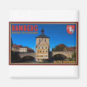 Íman Bamberga - paisagem de Altes Rathaus
