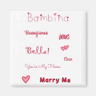Íman Bambina Love Quotes Set Pack