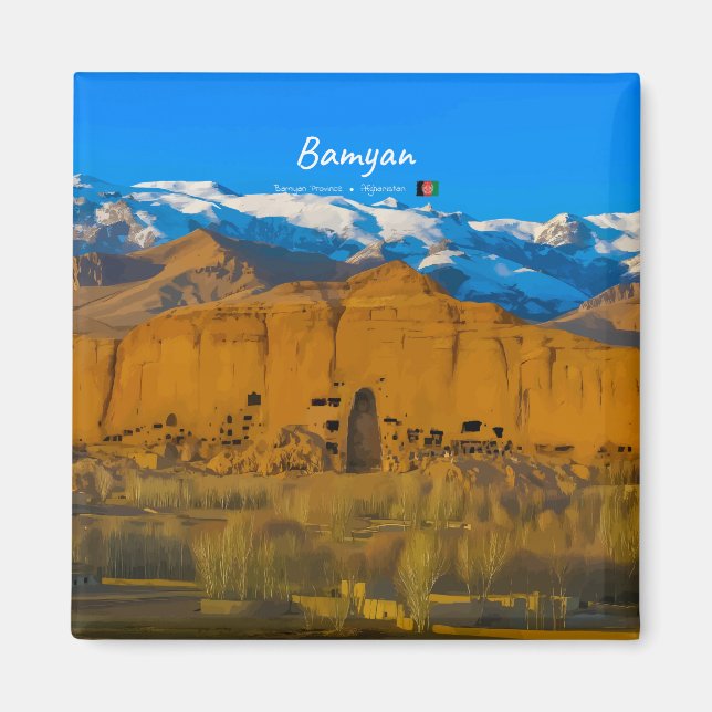 Íman Bamyan, Afeganistão - Vale do Penhasco de Buda (Frente)