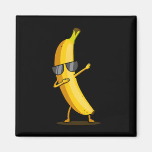 Íman Banana Amarela Dabbing - Fruta Dab Funny Dancing