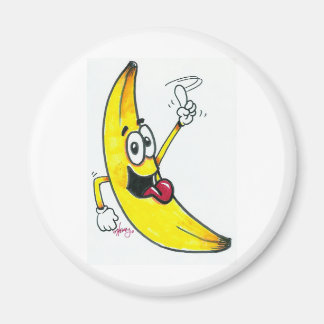 Íman Banana de cima, cartum de banana dançante
