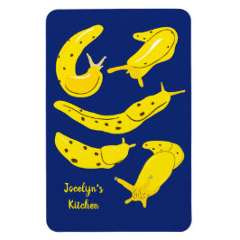 Íman Banana Slugs Amarelo e Real Azul Personalizado