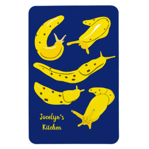 Íman Banana Slugs Yellow e Royal Blue Personalizado