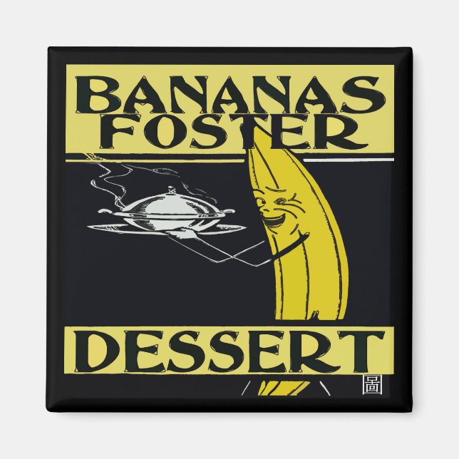 Íman Bananas Foster Dessert (Frente)