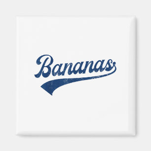Íman Bananas Retro Engraçadas Camisas Bananas Cute Gift