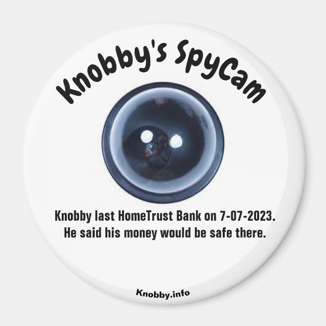 Íman Banco HomeTrust SpyCam de Knobby (Frente)