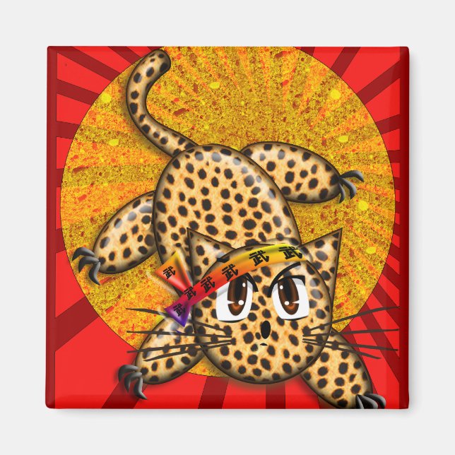 Íman Banda da Cabeça Arco-Íris do Gatinho Leopardo Ultr (Frente)