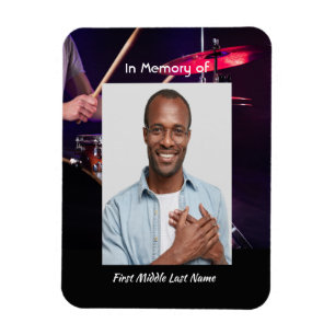 Íman Banda de Drummer Drummer Fotografias Memoriais