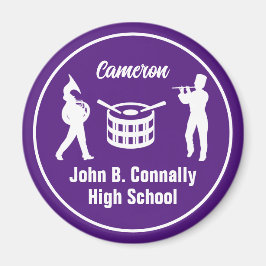 Íman Banda de Marcha de Segundo grau Roxo Personalizada