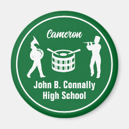 Íman Banda de Marcha Verde do Segundo grau Personalizad