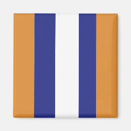 Íman Bandas castanhas, marinhos, azuis e brancas