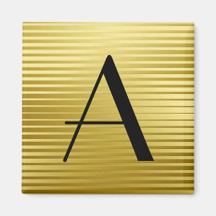 Íman Bandas de Satin Douradas de Deco da Arte Monográf