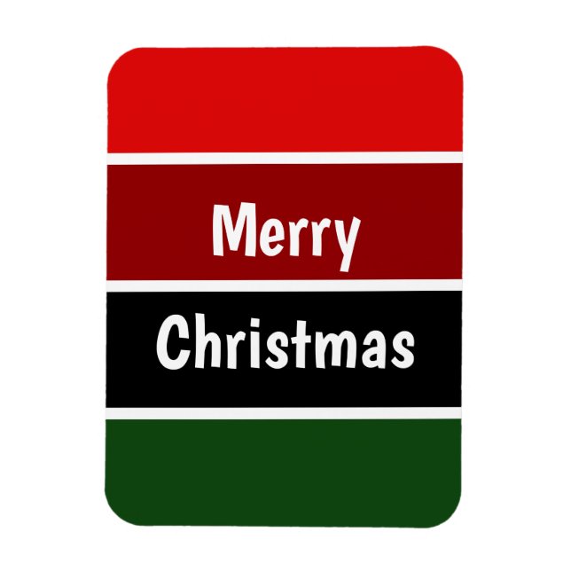 Íman Bandas Vermelhas E Verdes (Vertical)