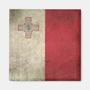 Íman Bandeira afligida vintage de Malta