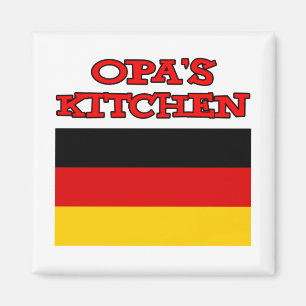 Íman Bandeira alemã do avô de cozinha de Opa