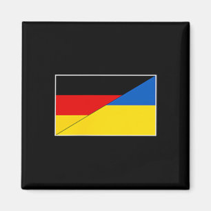 Íman Bandeira Alemanha Ucrânia Apoio Alemão Ucraniano C