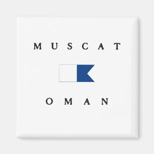 Íman Bandeira alfa do mergulho de Muscat Oman