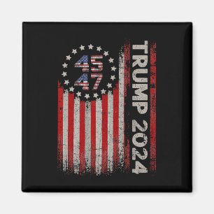 Íman Bandeira Americana 47 Trump 2024