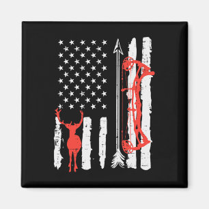 Íman Bandeira Americana Arco Caçador Patriótico de Arqu