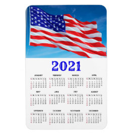 Íman bandeira americana | Calendário Patriótico 2021