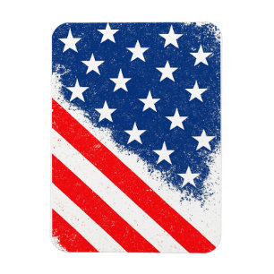 Íman Bandeira Americana Camisa Estrelas Patriótica dos