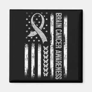 Íman Bandeira Americana Conscientização do Câncer de Cé