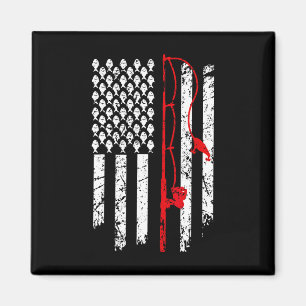 Íman Bandeira Americana de Pesca Husnd Filho Neto Diver