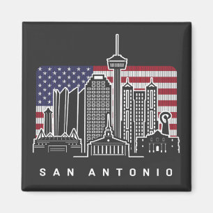 Íman Bandeira Americana de San Antonio Texas