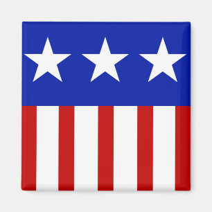 Íman Bandeira Americana de Três Estrelas