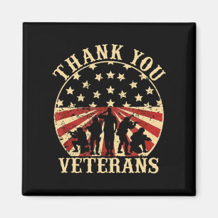 Íman Bandeira Americana Dia Veterano Obrigado Veteranos