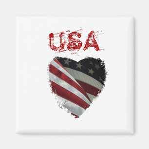Íman Bandeira americana do coração