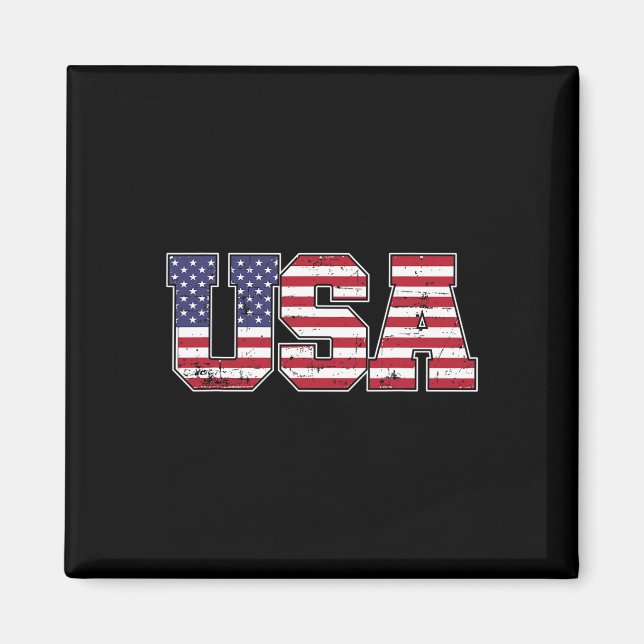 Íman Bandeira Americana Dos EUA Para O Dia Da Independê (Frente)