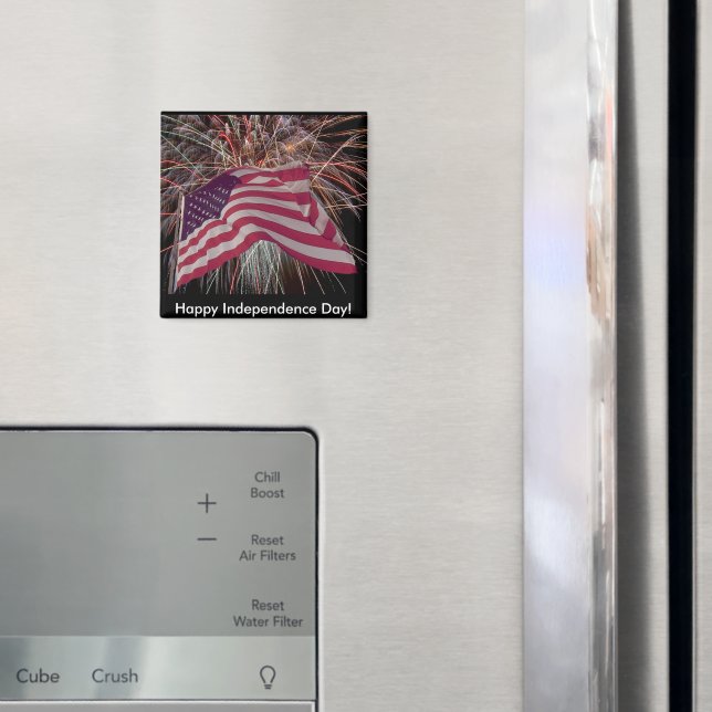 Íman Bandeira Americana e Fireworks (In Situ (Fridge))