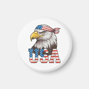 Íman Bandeira Americana EUA Homens Mulheres Crianças Ág