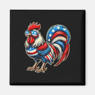 Íman Bandeira Americana Frango Usa Fazendeiro Engraçado
