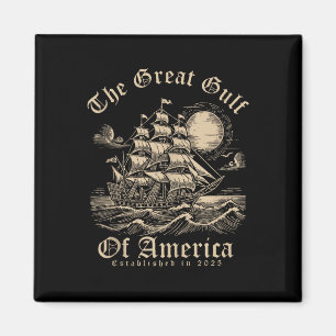 Íman Bandeira Americana G.2025 Do Golfo De Eua