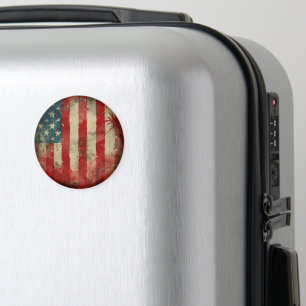 Íman Bandeira Americana Giratória ao Vento Redonda