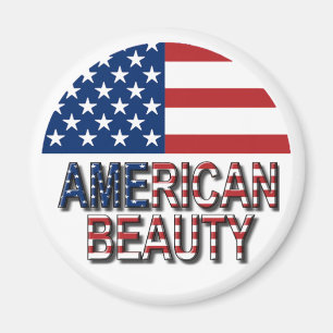 Íman Bandeira Americana - imã de geladeira de Beleza A