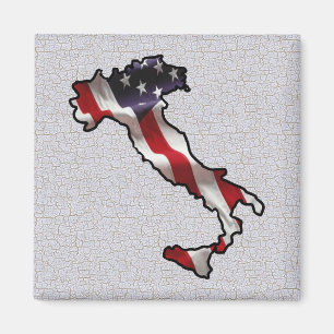 Íman Bandeira americana italiana