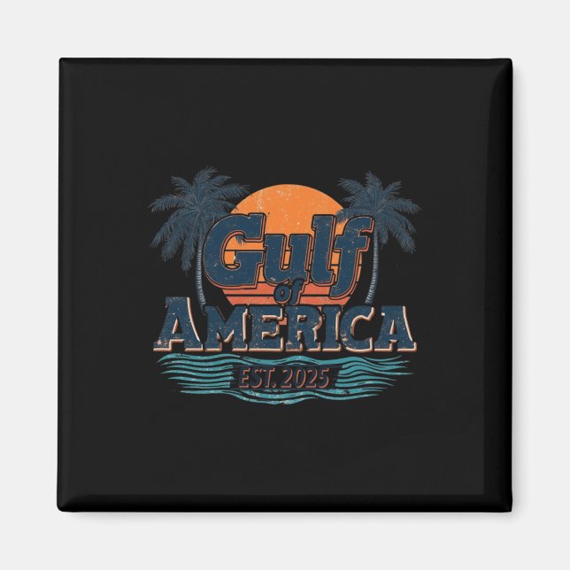 Íman Bandeira Americana Long S Do Golfo Dos Eua 2025 (Frente)
