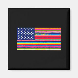 Íman bandeira americana mexicana serape cinco de mayo p