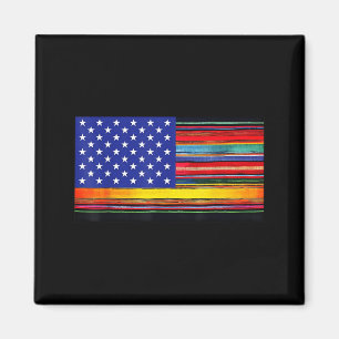 Íman bandeira americana mexicana serape cinco de mayo p