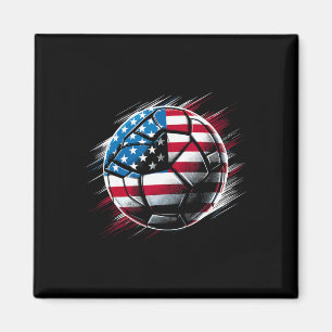 Íman Bandeira Americana No Byll De Futebol _1