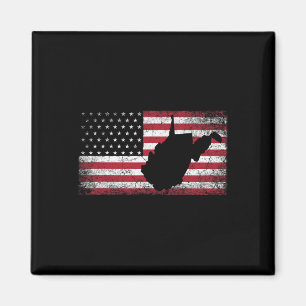Íman Bandeira Americana No Dia 4 De Julho West Virginia