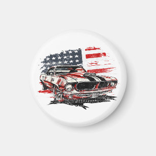 Íman Bandeira Americana Patriótica