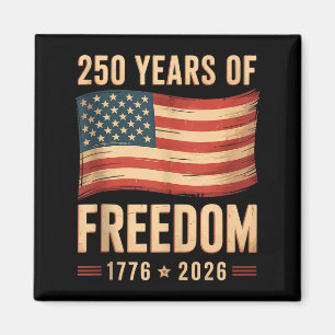 Íman Bandeira americana patriótica 4 de julho 250 anive