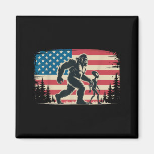 Íman Bandeira Americana Patriótica Alien Bigfoot Legal